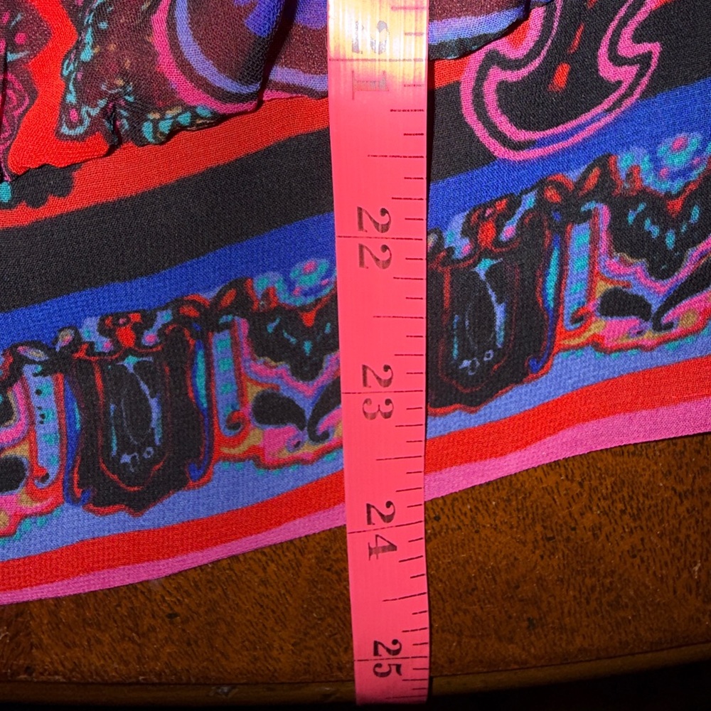 ✨ Cache Vibrant Paisley Tie-Back Blouse – Size Small ✨ - Picture 10 of 11
